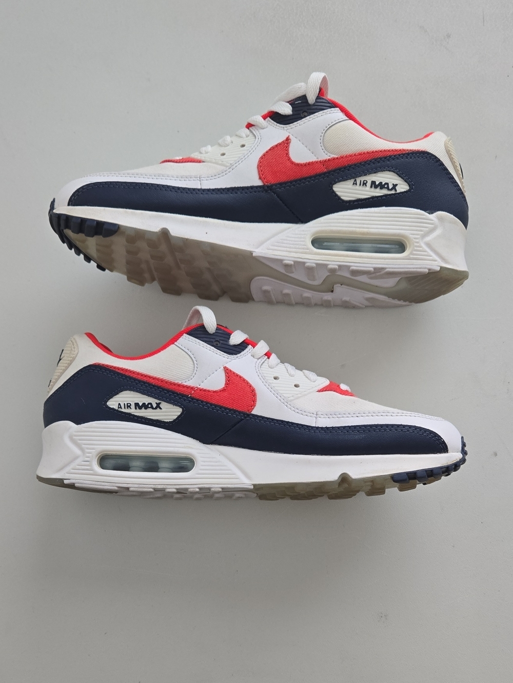 Nike Men's Air Max Sneakers - White / Navy / Red